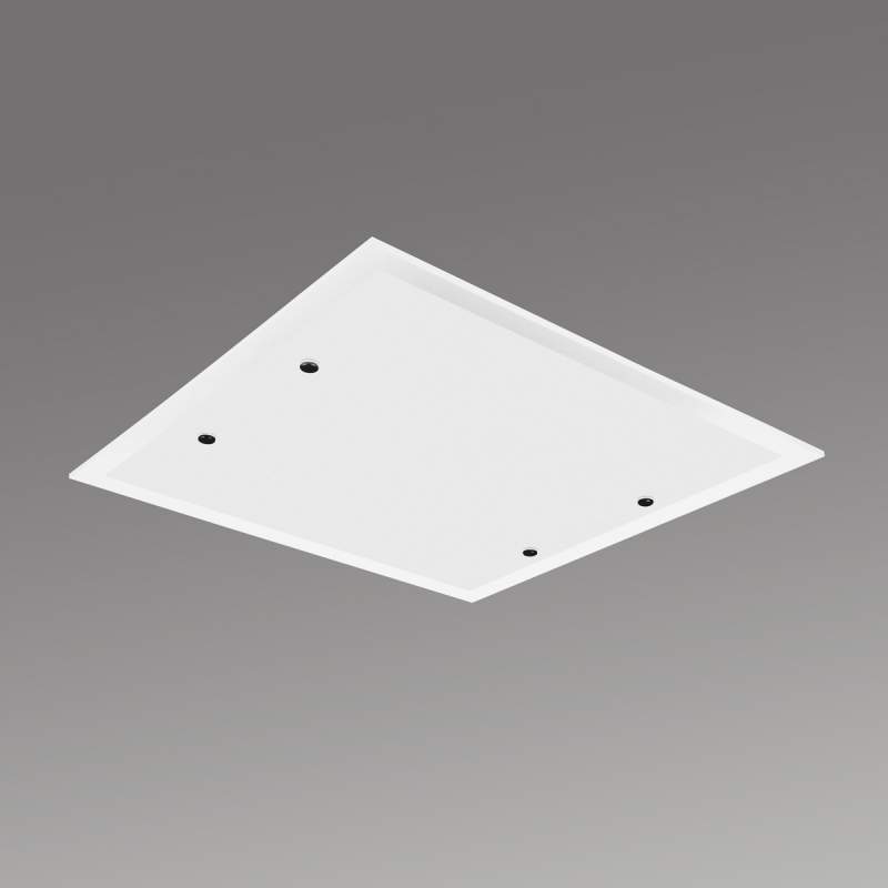 Vierkante LED plafondlamp Area 30 cm, warm wit