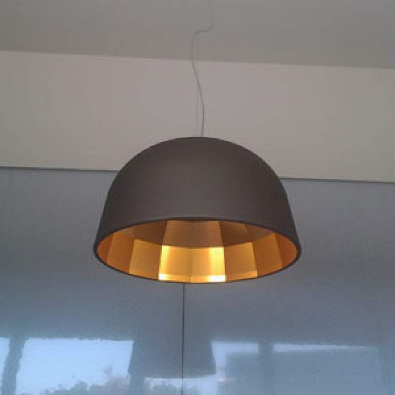 Oluce Empty - bruine LED hanglamp, 59 cm