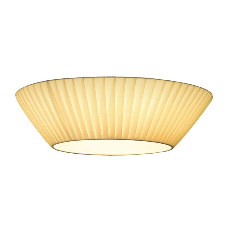 Eenvoudige plafondlamp Emma, diameter 50 cm, beige