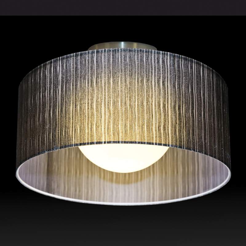 Exclusieve plafondlamp Ganzo, zwart, diam 90 cm