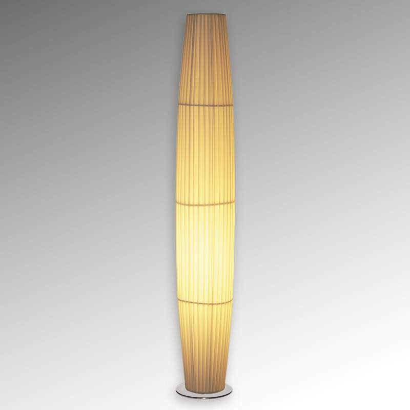 Bolvormige vloerlamp Sofie, beige