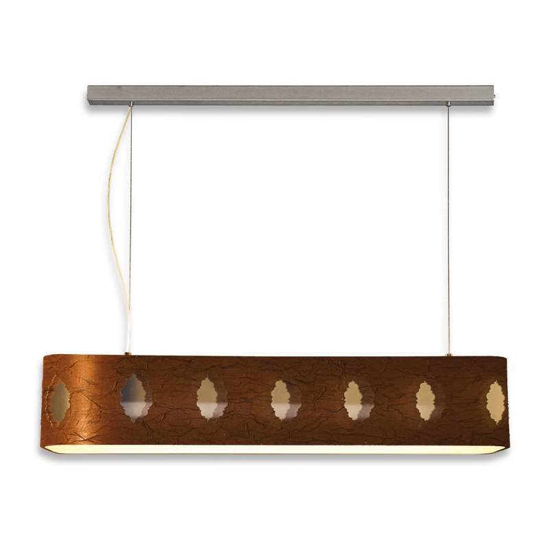 Lavina - hanglamp met spiegelfolie, 95 cm, bruin