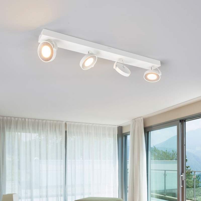 Witte LED plafondstraler Clockwork