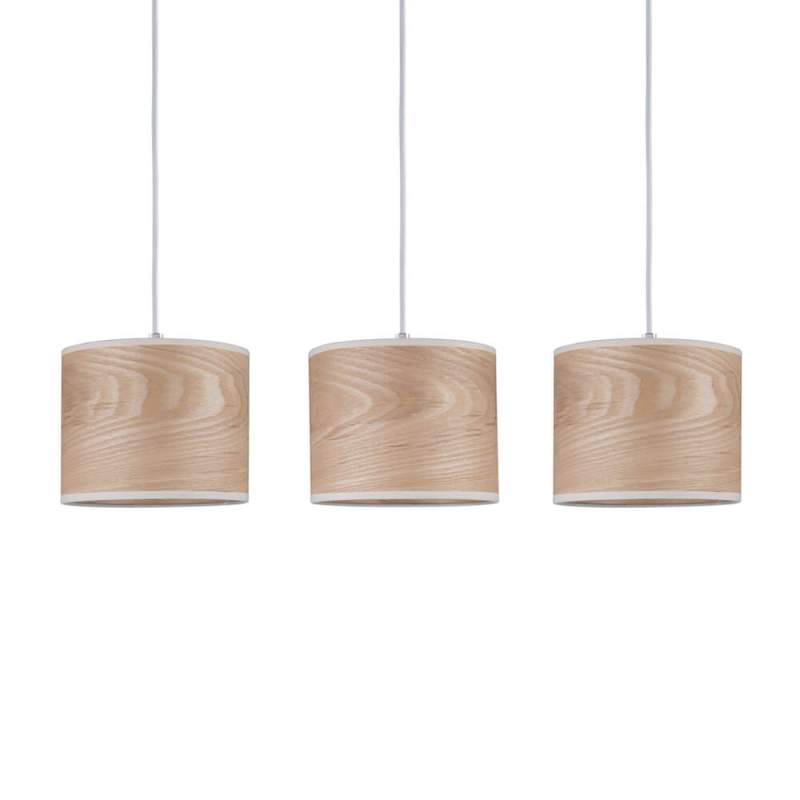 3-lamps hanglamp Neta in natuurlijk design