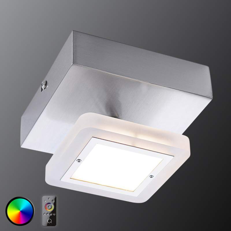 Van op afstand bedienb. RGB LED plafondlamp Vidal