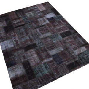 Patchwork vloerkleed, antraciet, 237cm x 173cm