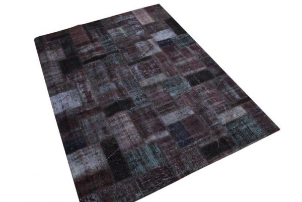 Patchwork vloerkleed, antraciet, 237cm x 173cm