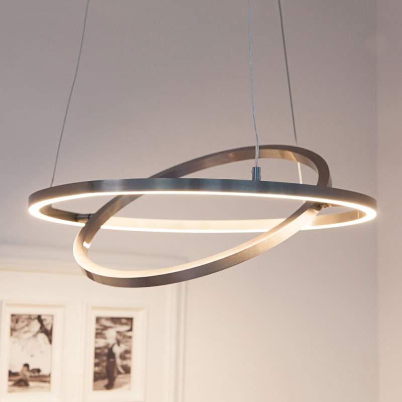 LED-hanglamp Lovisa met twee LED-ringen