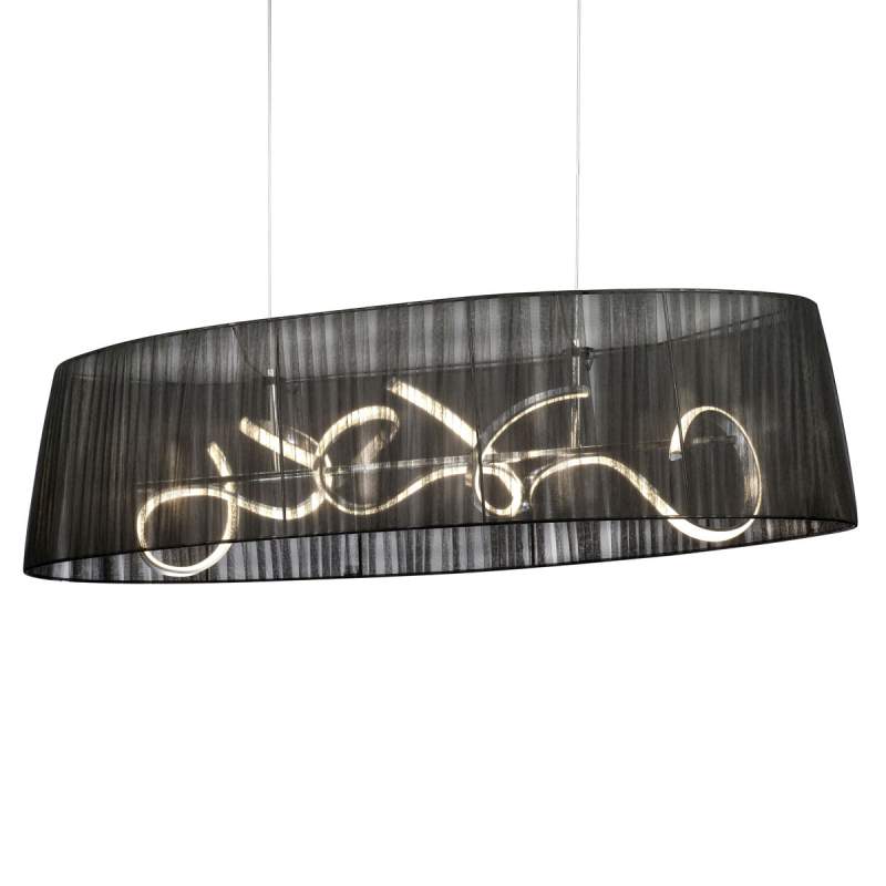 Ovale LED hanglamp Organza