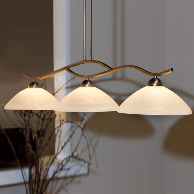 3-lichts hanglamp Capri