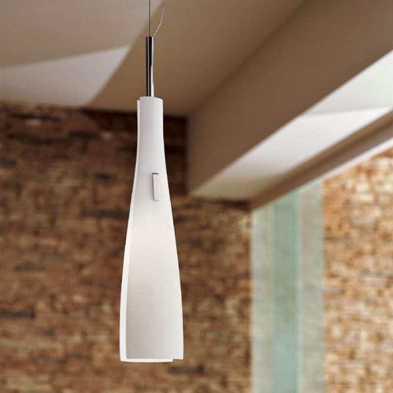 Hanglamp OSLO 12, mondgeblazen glas, wit 50