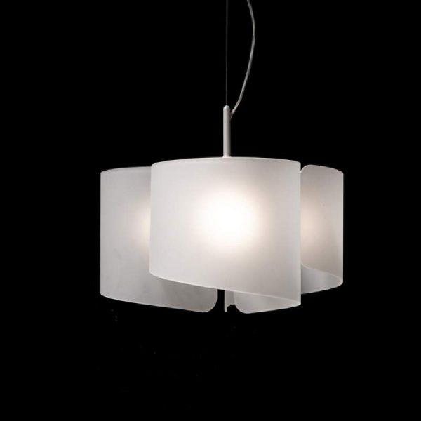 Fantastische hanglamp Papiro 3-lichts, gesatineerd