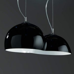 Bijzondere hanglamp Globulo, zwart