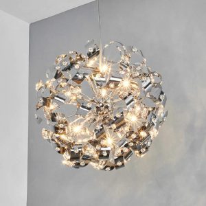 Schitterende hanglamp CURLS met kristallen 50