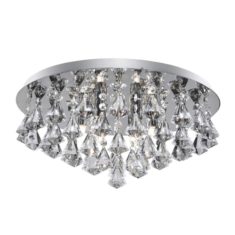 Betoverende plafondlamp HANNA, 45 cm, chroom