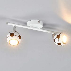 Trendy LED-plafondlamp Play met voetbalpatroon