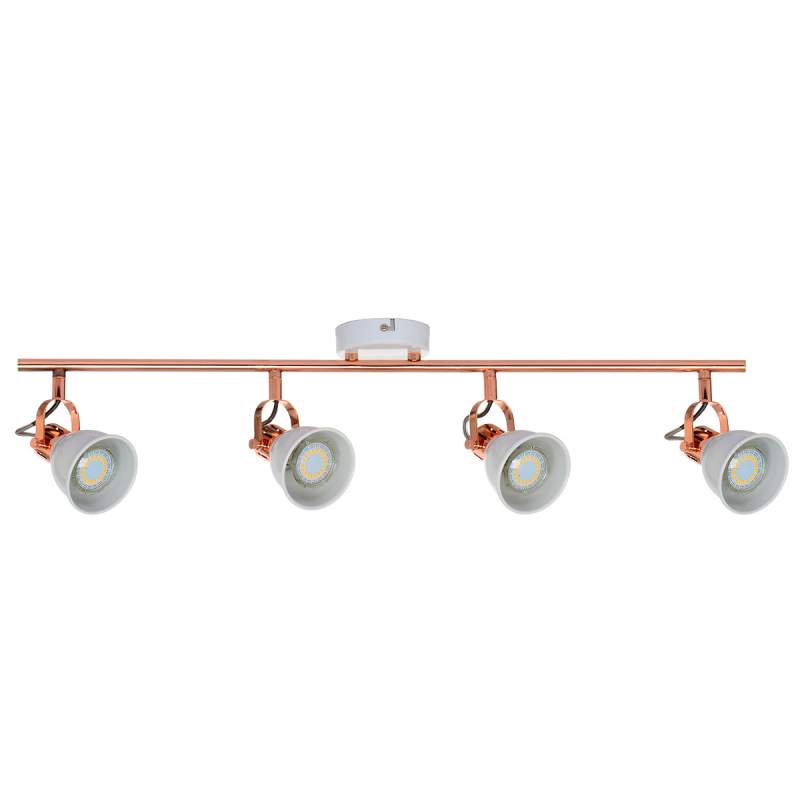 76,5 cm lange plafondlamp Anita met vier LED spots