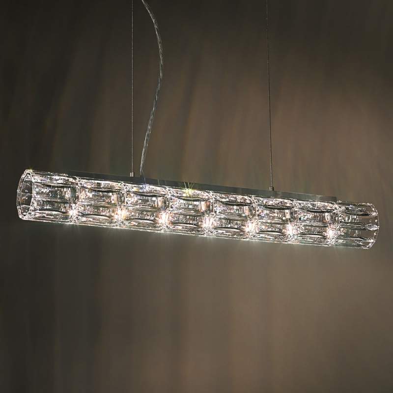 Hanglamp Verve met kristallen verdeler, 61 cm