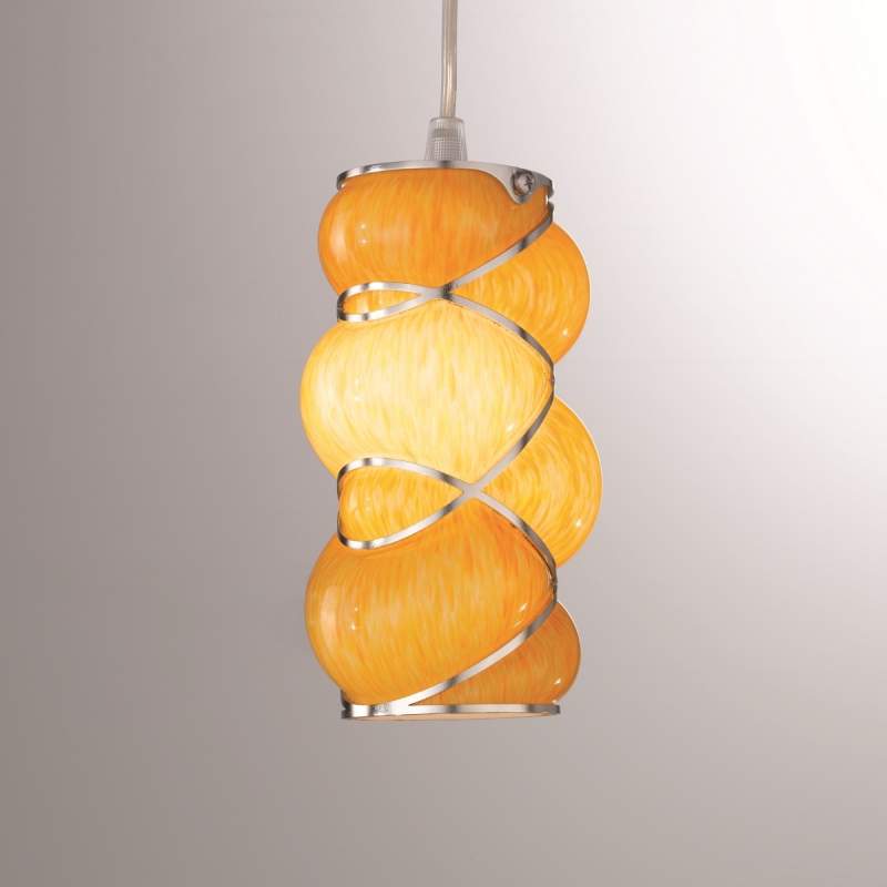 Statige hanglamp Orione, amber