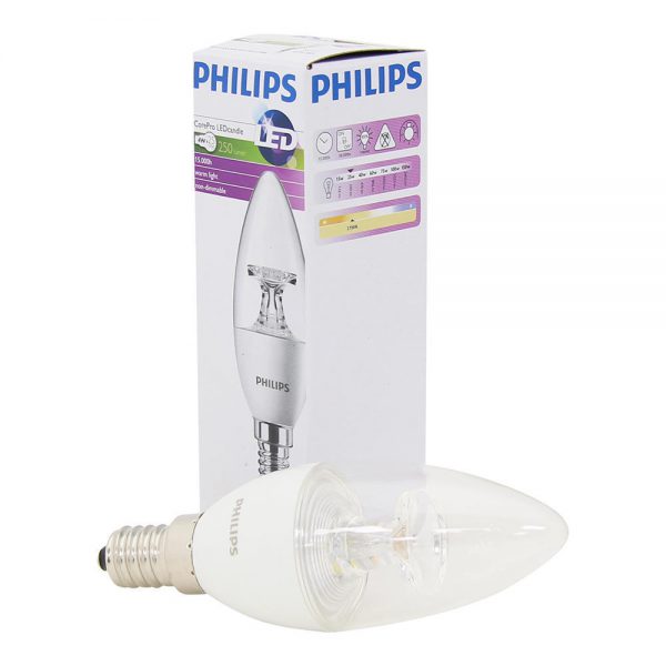 Philips CorePro LEDcandle E14 B35 4W 827 Helder | Vervangt 25W