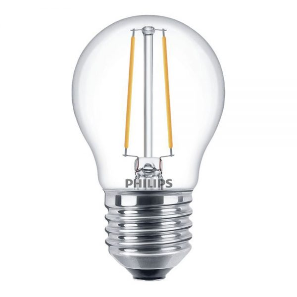 Philips Classic LEDlustre E27 P45 2.7W 827 Helder | Dimbaar - Vervangt 25W