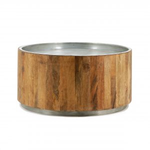 Coffeetable Tub dark 70x70 - metal