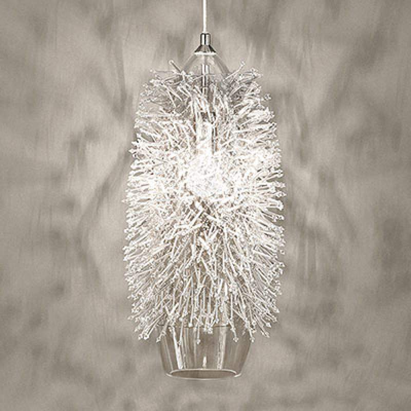 Decoratieve hanglamp Sea Urchin met kristallen