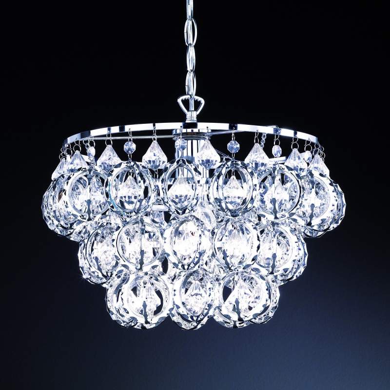 Schitterende hanglamp Elegance hoogte 33 cm