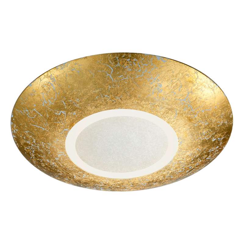 Led plafondlamp Chiros rond, goud