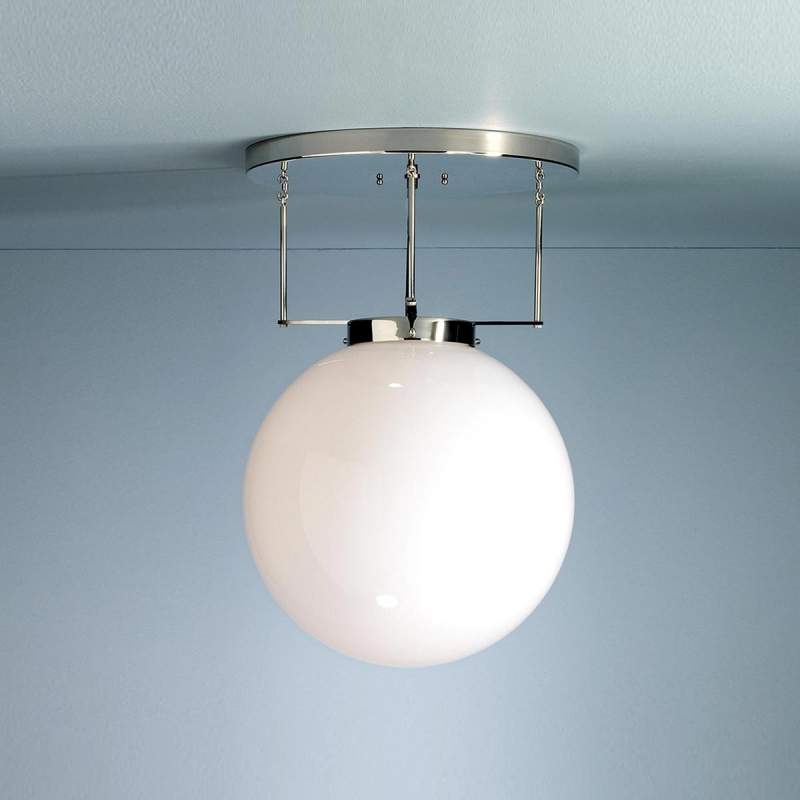 Brandts plafondlamp, Bauhaus-stijl, nikkel, 25 cm