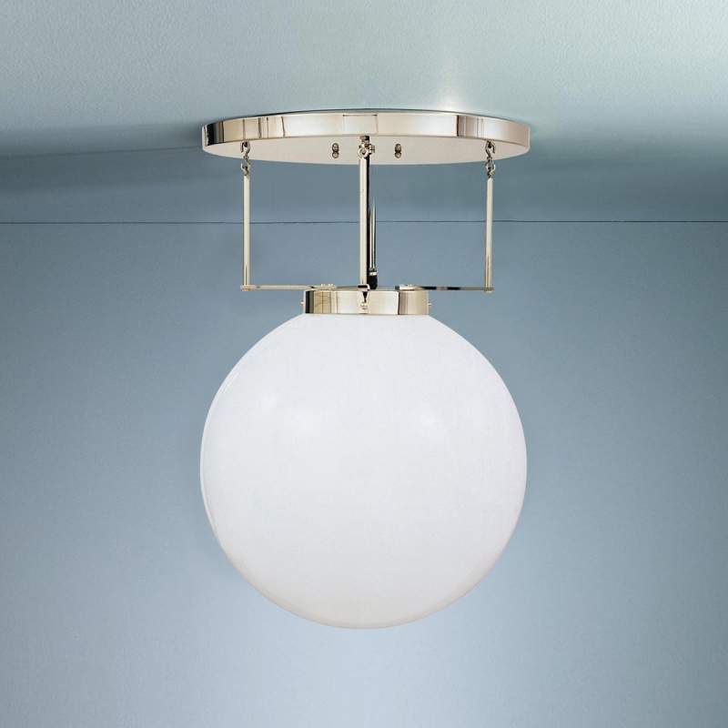 Plafondlamp van messing in Bauhaus-stijl, 25 cm
