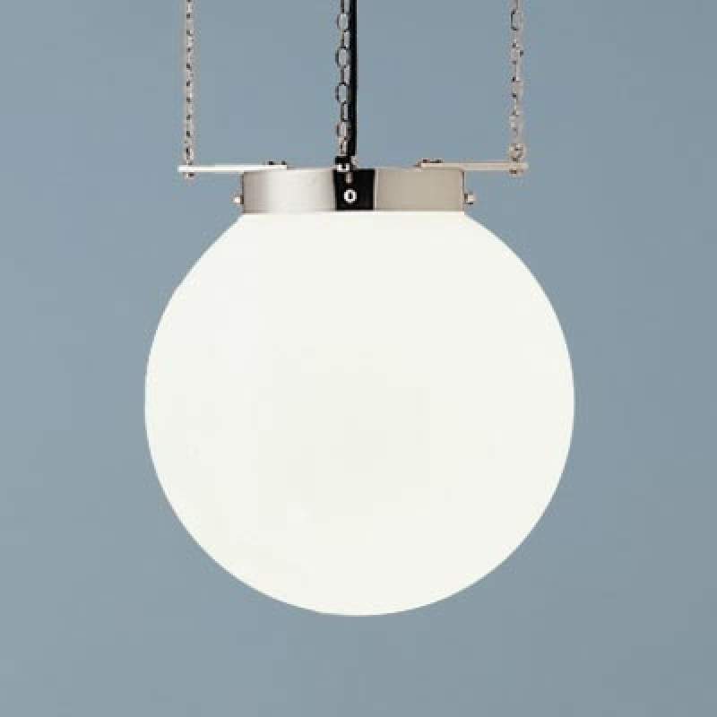 Hanglamp in Bauhaus-stijl, nikkel, 25 cm