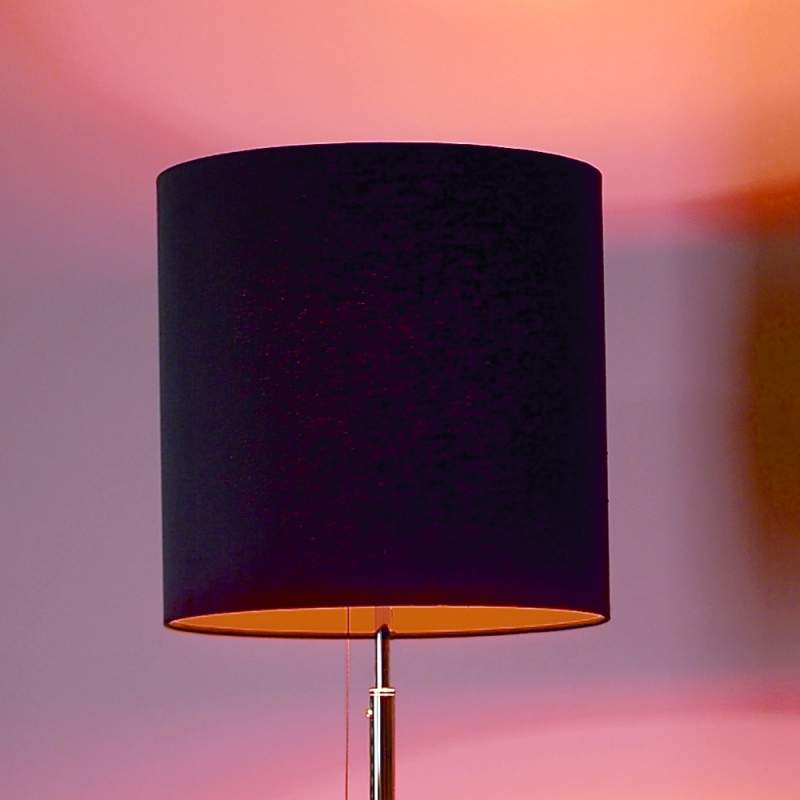 Design-vloerlamp, antraciet-oranje