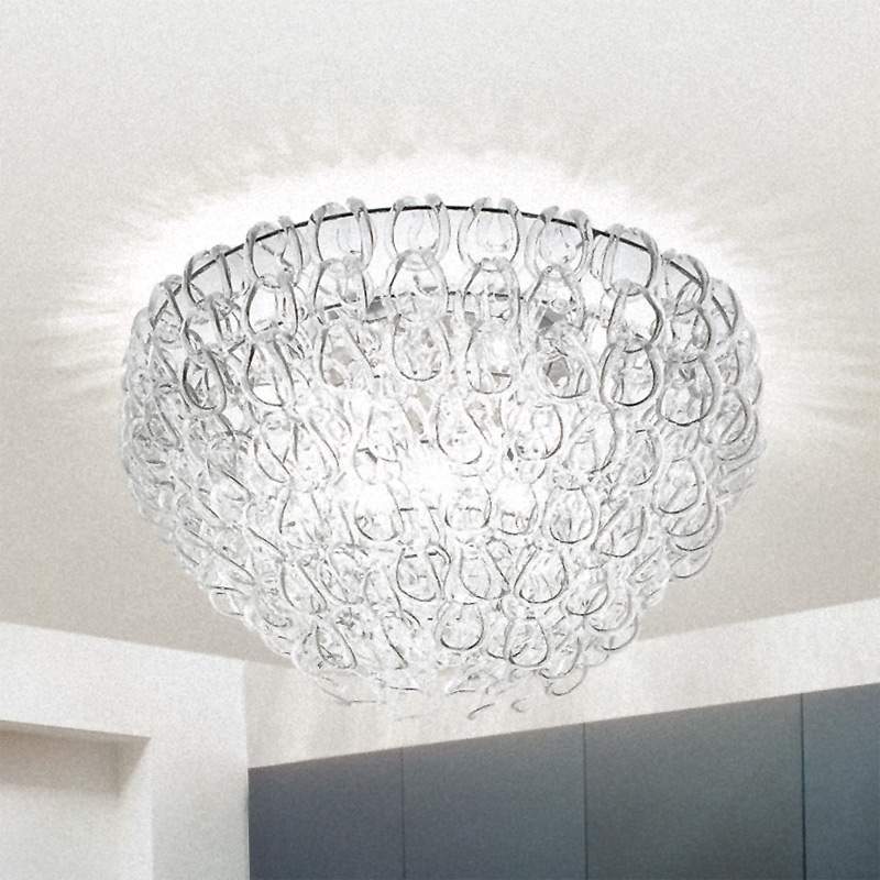 Glazen plafondlamp GIOGALI, 60 cm