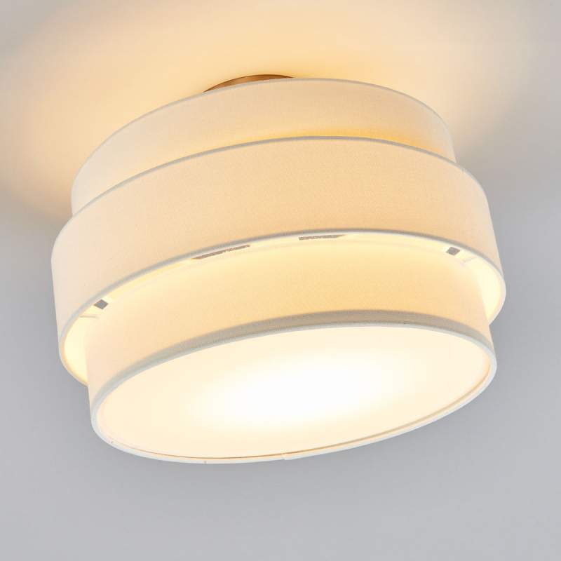 ronde plafondlamp Invento 3D M wit