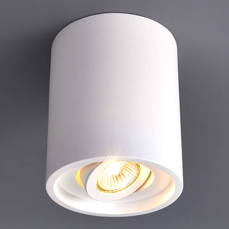 Ronde gipsen downlight Sarina met GU10-fitting