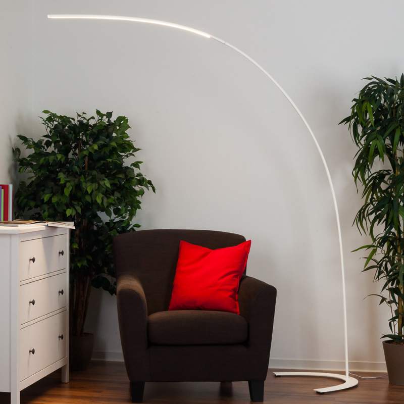 Minimalistische LED-vloerlamp Danua in het wit