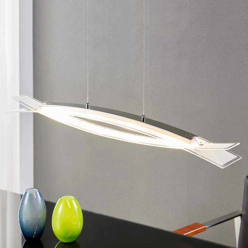 Uit mat glas - LED hanglamp Elina