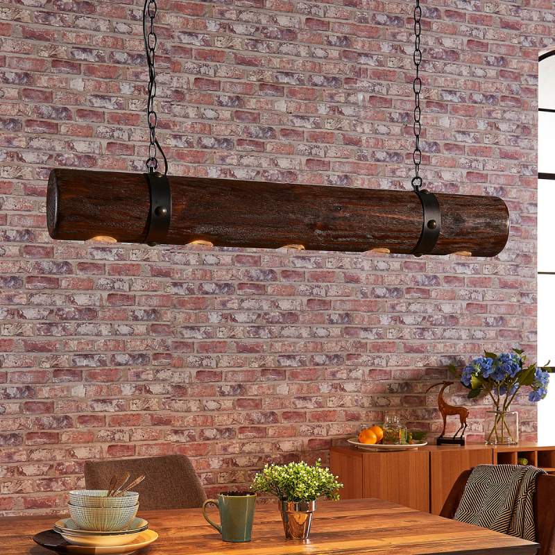 Extravagante houten hanglamp Legno