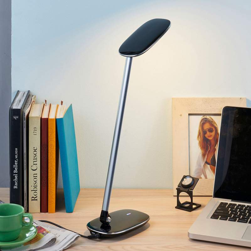 Zwarte LED bureaulamp Verena