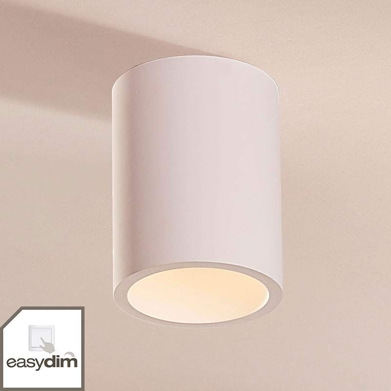 Ronde easydim LED plafondlamp Natalie van gips