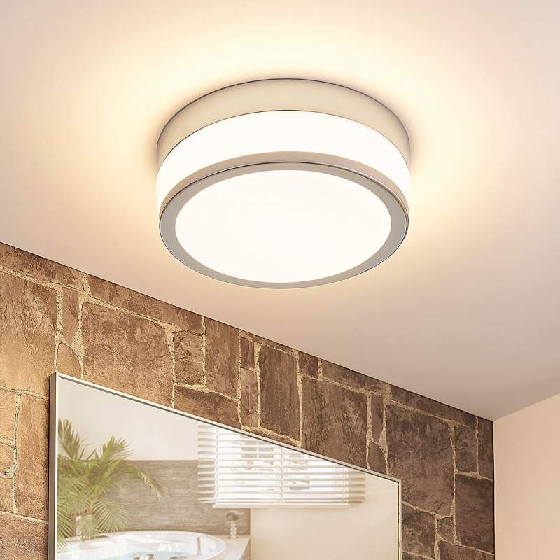 LED plafondlamp Luanna, IP44 rond