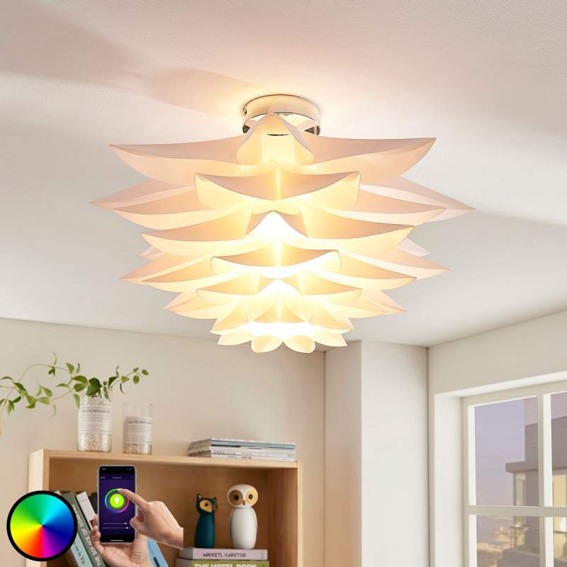 Meerkleurig verlichtende LED plafondlamp Rimon