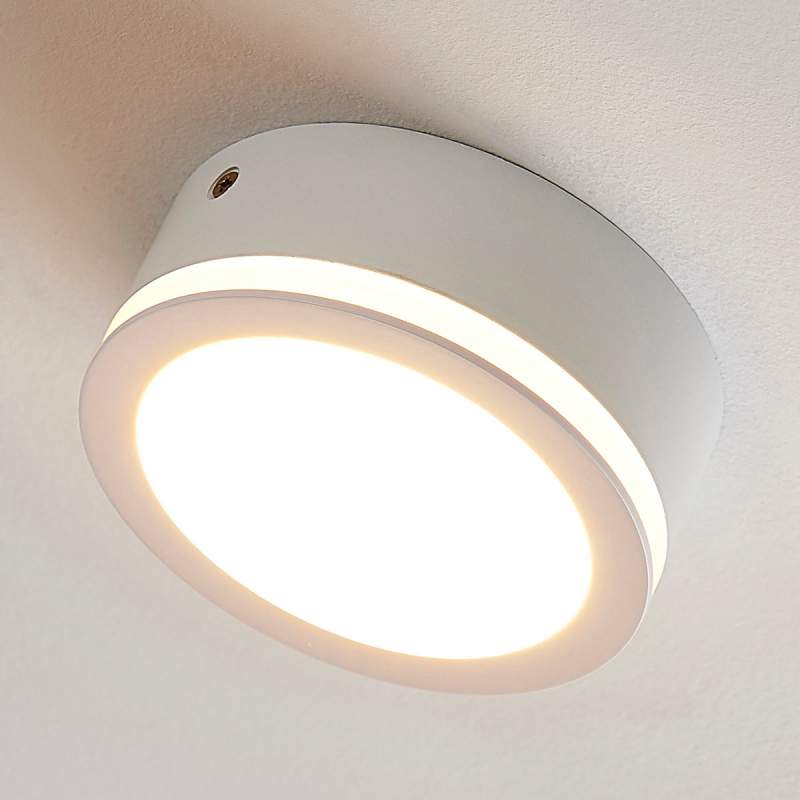 Eenvoudige, ronde LED plafondlamp Quirina