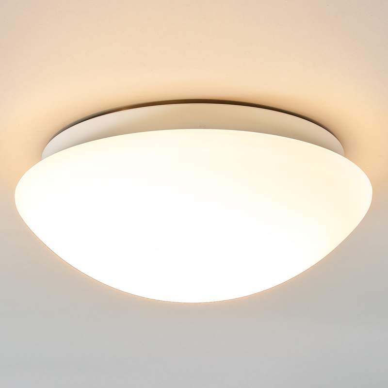 Eenvoudige glazen plafondlamp Zalina met LED