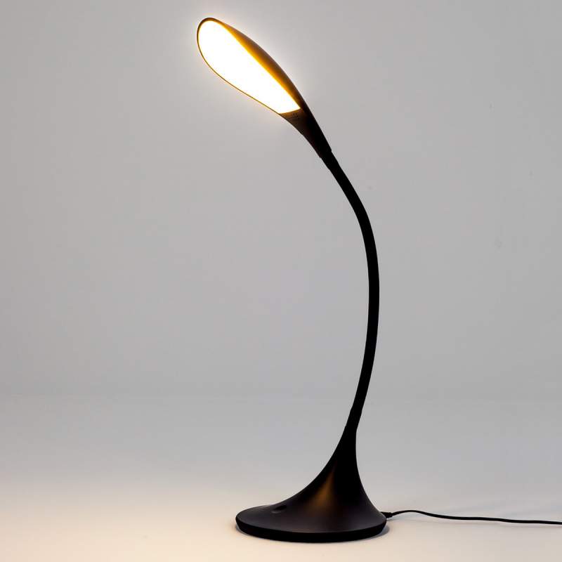 Zwarte LED-bureaulamp Josia
