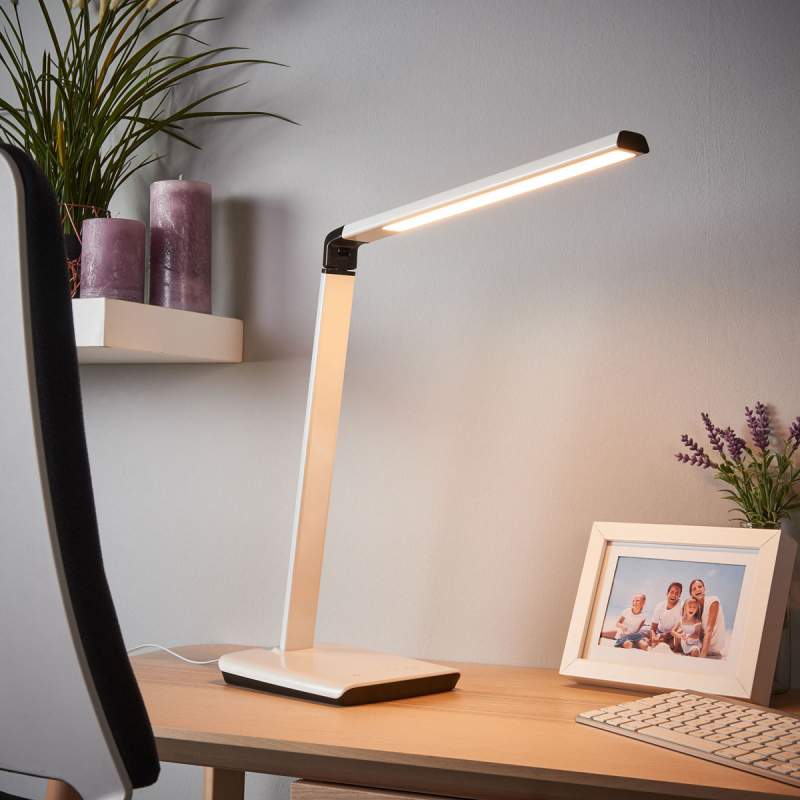 Led bureaulamp Kuno, USB-poort LED