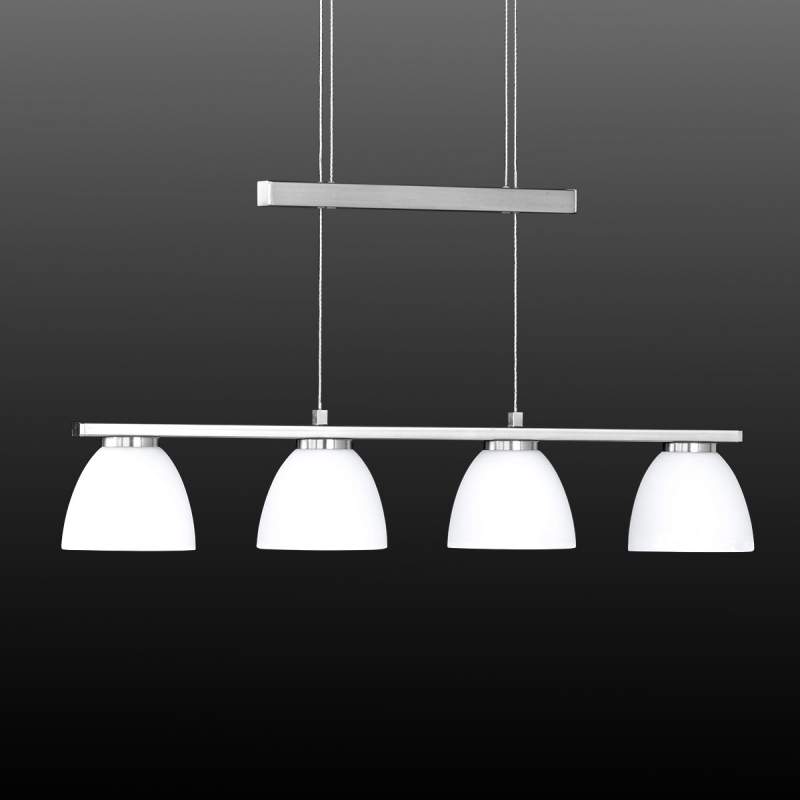 Dimbare LED-hanglamp Ava, 4-lichts