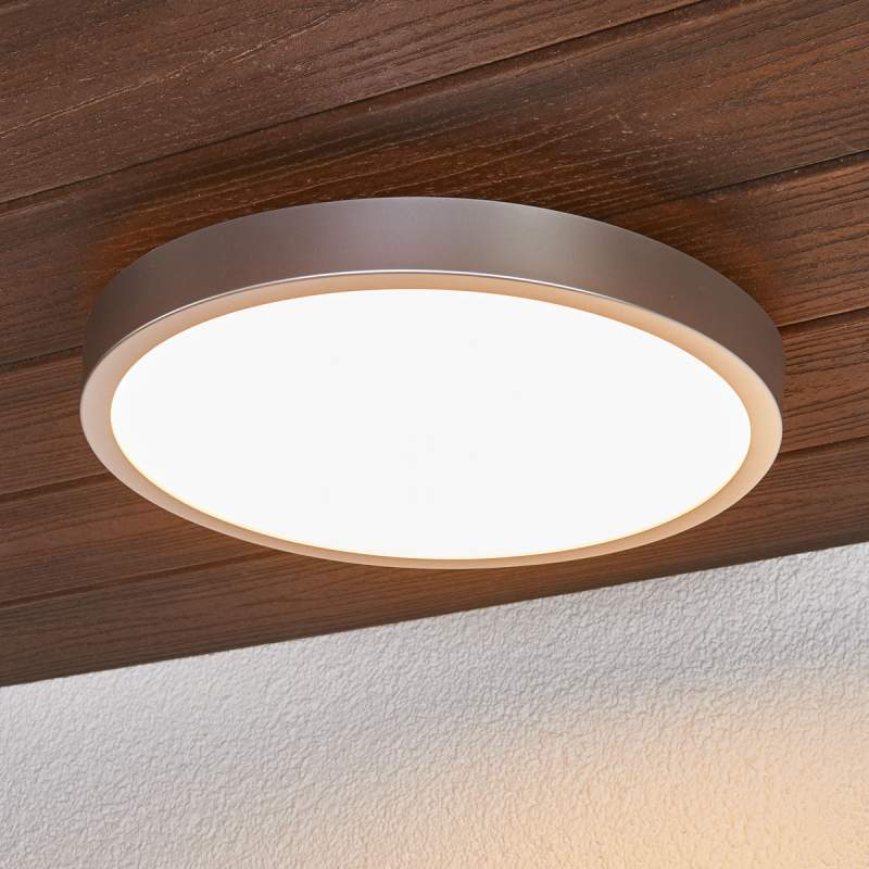 Liyan - Zilveren LED plafondlamp voor de badkamer