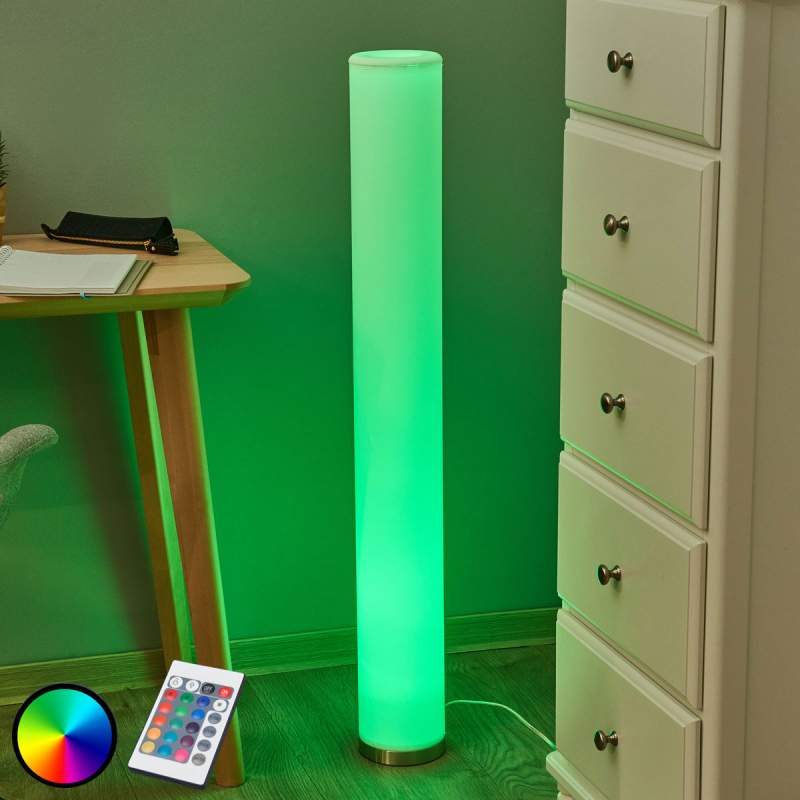 Kleurrijk verlichtende led-vloerlamp Mirella, RGB